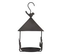 Ujjdwiurgh Bird Feeder Bird Outdoor Iron Coupe-Vent Suspendu Coupe-Vent Suspendu Style pour Divers Oiseaux de Compagnie Fournitures de Nourriture