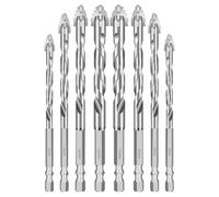 Ujjdwiurgh Bits de Forage de Maçonnerie, 8 Pcs avec en Dents de Scie et Perceuse Excentrique à Quatre Flots pour des Performances Améliorées