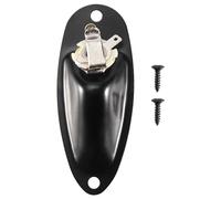 Ujjdwiurgh Black Boat Style 1/4 Pouce Guitare Prise Entrée Prise Prise Prise Pour Fd Guitare