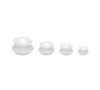 Ujjdwiurgh Blanc Vacuum Cans Massage Silicone Cupping Absorbant D'Humidité VenTouse Anti Cellulite PhysiothéRapie ThéRapie de Santé Dispositif 4 Pcs