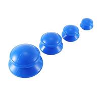 Ujjdwiurgh Bleu Vacuum Cans Massage Silicone Cupping Absorbant D'Humidité VenTouse Anti Cellulite PhysiothéRapie ThéRapie de Santé Dispositif 4 Pcs