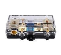 Ujjdwiurgh Bloc de Distribution d'alimentation (2 Voies) Calibre 4/8 AWG Bloc de Distribution de Porte-Fusible EntréE de Calibre 4 à (2) Sortie de Calibre 8