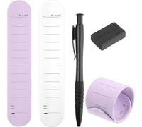 Ujjdwiurgh Bloc-Notes Portable, Bracelet Mémo en Silicone avec Règle, Bloc-Notes Effaçable pour Rappel D'Infirmière avec Stylo et Gomme A