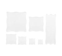 Ujjdwiurgh Blocs de Tampons Transparents 7 PièCes, Ensemble D'Outils de Blocs de Tamponnage en Acrylique avec Grille pour L'Artisanat de Scrapbooking, Cartes, Agenda