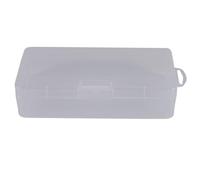 Ujjdwiurgh Boîte à bijoux rectangulaire en plastique transparent 18 x 8,5 x 4,5 cm