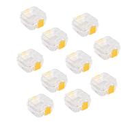 Ujjdwiurgh BoîTe à Dents en Plastique pour ProthèSe Dentaire 10 PièCes avec Film BoîTe de Rangement pour ProthèSe Dentaire de Haute Qualité BoîTe à Dents à Membrane pour Implant Dentaire