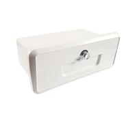 Ujjdwiurgh Boîte à gants encastrée marine avec verrou poussoir et 2 porte-gobelets pour console de bateau, tableau de bord, cabine ABS