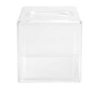 Ujjdwiurgh Boîte à mouchoirs en acrylique transparent avec couvercle distributeur de mouchoirs pour comptoir, séchoir en plastique transparent