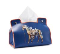 Ujjdwiurgh Boîte à mouchoirs rétro en cuir, support de serviette de bureau, organiseur universel, facile à utiliser