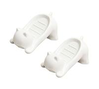 Ujjdwiurgh Boîte à savon en plastique avec motif chat de dessin animé, accessoire décoratif pour salle de bain