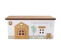 Ujjdwiurgh Boîte de Gestion de Câbles, Organisateur de Rallonges en Bois, Boîte de Multiprise Faite à la Main pour Système de Hub USB de D'Ordinateur de Télévision