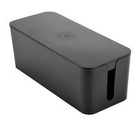 Ujjdwiurgh BoîTe de Gestion des Câbles, BoîTe de Rangement des Fils, UtiliséE pour Cacher la Multiprise, AdaptéE à/Au Bureau (Noir)