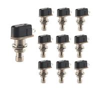 Ujjdwiurgh BoîTe de PéDale D'Effets de Guitare Bouton SPST Momentané Interrupteur au Pied Stomp Bouton Poussoir Pack de 10