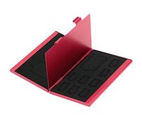 Ujjdwiurgh Boîte de rangement 12 en 1 en aluminium pour cartes mémoire, grande capacité pour 4 cartes SD SDHC SDXC MMC 8 cartes TF SIM