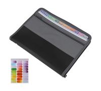 Ujjdwiurgh Boîte de rangement à 13 poches, avec fermeture éclair, convient pour papier A4, billets, documents reçus A