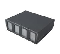 Ujjdwiurgh Boîte de Rangement de Cartes pour Cartes à Collectionner avec Fenêtre de Visualisation pour Cartes de Magiques, Étui pour Cartes, Porte-Cartes Gris