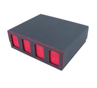 Ujjdwiurgh Boîte de Rangement de Cartes pour Cartes à Collectionner avec Fenêtre de Visualisation pour Cartes de Magiques, Étui pour Cartes de Rouge