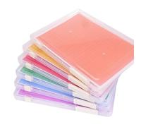 Ujjdwiurgh Boîte de Rangement de Fichiers en Plastique, Paquet de 6 Boîtes de Rangement en Papier A4 avec Deux Types D'Étiquettes pour Papier à Lettres de 8,5 X 11 Pouces