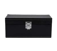 Ujjdwiurgh Boîte de Rangement Étui de Boîte D'Affichage de Pièce de Paquet de Style de Contreplaqué Composé PU Dalle de Pièce pour L'Organisation À