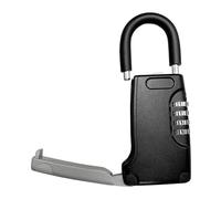 Ujjdwiurgh Boîte de rangement murale portable à combinaison à 4 chiffres pour clés de rechange, cache-clés d'extérieur étanche