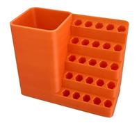 Ujjdwiurgh Boîte de rangement pour embouts de vis avec espace de montage pour perceuse électrique 25 trous