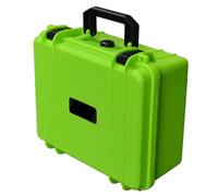 Ujjdwiurgh Boîte de rangement pour instruments de grande capacité avec éponge - Valise portable en plastique épais - Boîte à outils - Vert