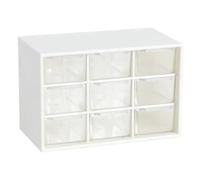 Ujjdwiurgh Boîte de Rangement pour Mini Armoires à Débris Treillis Portable Tiroir Grille de Tri Fournitures de Bureau de Bureau