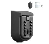 Ujjdwiurgh Boîte de Sécurité à Clé Murale, Résistante Aux Intempéries, avec Serrure à Combinaison à 10 Chiffres, Anti-Vol, pour Une Utilisation à Domicile et en Extérieur.