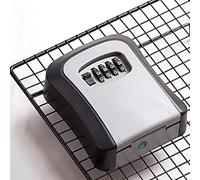 Ujjdwiurgh BoîTe de Verrouillage à Clé Murale à 4 Chiffres avec Code de Mot de Passe pour, le Bureau, le Coffre-Fort à CléS, Organisateur de BoîTe de Rangement SecrèTe