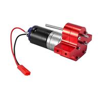 Ujjdwiurgh BoîTe de Vitesses de BoîTe de Vitesses de Moteur en MéTal 370 pour PièCes de Mise à Niveau de Voiture TéLéCommandéE C14 C24 B24 B36 MN D90 D99 MN99S, Rouge