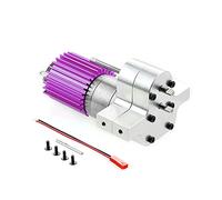 Ujjdwiurgh BoîTe de Vitesses de BoîTe de Vitesses de Moteur en MéTal 370 pour PièCes de Mise à Niveau de Voiture TéLéCommandéE C14 C24 B24 B36 MN D90 D99 MN99S, Argent