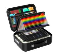 Ujjdwiurgh Boîte Sûre Résistante à L'Eau Ignifuge avec Verrouillage Combiné, Casse de Stockage de Documents Ignifuges pour les Objets de Valeur Certificats