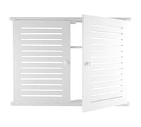 Ujjdwiurgh Boîtes de rangement pour routeur Wi-Fi sans fil - Boîte en bois - Support mural - Double étagère de rangement