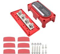 Ujjdwiurgh Boîtier de Barre Omnibus M8 300 A 48 V, 4 Bornes, Boîtier de Rangement de Câbles à Courant Élevé, Amplificateur