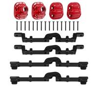 Ujjdwiurgh BoîTier de BoîTier D'Essieu de Pont et en MéTal pour MN D90 D91 MN99 MN99S 1/12 Accessoires de PièCes de Mise à Niveau de Voiture RC, Noir