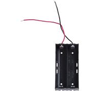 Ujjdwiurgh Boîtier en plastique pour 2 piles 3,7 V 18650 Noir