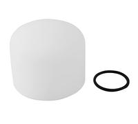 Ujjdwiurgh Bol chantant de 20,3 cm, 432 Hz, son parfait, note D, chakra du nombril, cristal de quartz givré, méditation avec anneau en caoutchouc