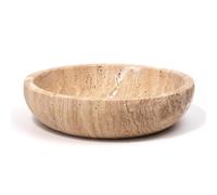 Ujjdwiurgh Bol Décoratif en Travertin pour la Décoration Intérieure - Pièce Maîtresse Moderne pour L'Entrée ou la Cuisine