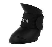 Ujjdwiurgh Bottes de pluie imperméables en caoutchouc pour chien Noir Taille S