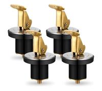 Ujjdwiurgh Bouche de Vidange de Verrouillage à Bout de Caoutchouc pour Baitwell pour Baitwell Livewell Yacht Kayak Marine Brass Remplacement Pièce