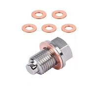 Ujjdwiurgh Bouchon de Vidange D' Magnétique M14 X 1,5, Boulon D'Écrou de Vidange de Carter avec 5 Joints de Rondelle D'Écrasement, Remplacement Du Bouchon de Vidange D' Étanche