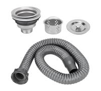 Ujjdwiurgh Bouchon de vidange en acier inoxydable - Bouchon de vidange pour salon de shampooing - Bouchon d'évier avec attrape-cheveux pour lit de shampooing