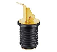 Ujjdwiurgh Bouchon de Vidange Réglable avec Poignée à Pression, Bouchon de Vidange Verrouillable en Caoutchouc en Laiton, Accessoires de Bateau