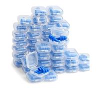 Ujjdwiurgh Bouchons d'oreille en silicone souple étanches réutilisables pour la natation et la réduction du bruit