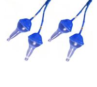 Ujjdwiurgh Bouchons D'Oreilles en Silicone Réutilisables Étanches Gonflables 2 Paires Bouchons D'Oreilles Liquides Auto-Adaptatifs pour le Sommeil