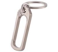 Ujjdwiurgh Boucle en Titane Porte-CléS en Alliage de Titane Boucles de Simplicité Accessoires de Camping Outil de Poche en Plein Air