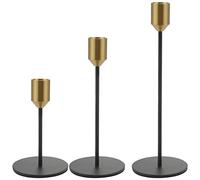 Ujjdwiurgh Bougeoir, Bougeoirs, Lot de 3 Bougeoirs DéCor Moderne pour Bougies Coniques, s'adapte Aux Bougies de 3/4 Pouces D'éPaisseur