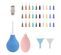 Ujjdwiurgh Bouteille Applicatrice de Pointe de Précision en Céramique en Métal pour Glaçage de Poterie, Bouteille à Presser de Glaçage de Poterie à Queue Coulissante pour Fournitures D'Argile