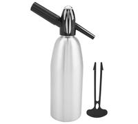 Ujjdwiurgh Bouteille D'Eau Gazeuse 1L Bouteille de Siphon de Soude Portable Machine à Soda avec Régulateur de Pression pour les Jus de Cocktails Mojitos DIY