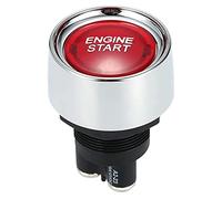 Ujjdwiurgh Bouton de Moteur Voiture DC 12 V 24 V Rouge Bouton de DéMarrage de Voiture Bouton de Commutateur de LumièRe Bouton de DéMarrage Interrupteur D'Allumage pour Racing-Rouge